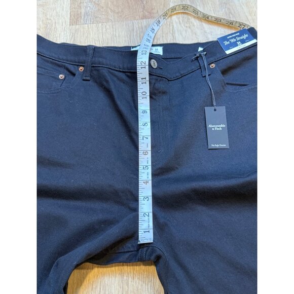 Abercrombie & Fitch Curve Love The 90s Straight Ultra High Rise Jeans Size 34 Sh - Picture 4 of 7